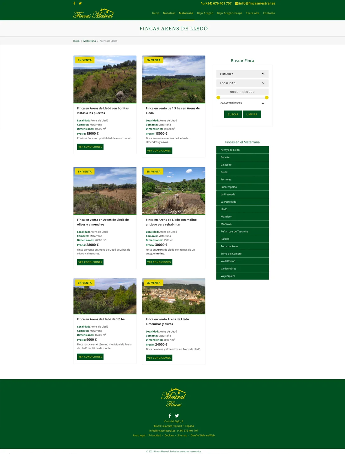 página web corporativa Teruel