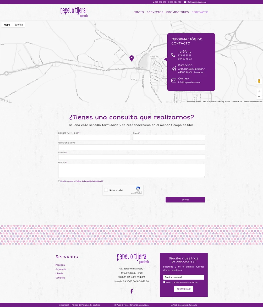 diseño web empresa Teruel